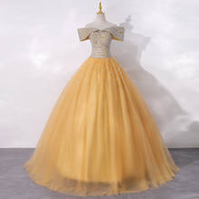 Gryffon Vestidos Gold Party Dress Luxury Handmade Beadings Quinceanera Dress Prom Ball Gown Robe De Bal Vestidos De 15 2024 - buy cheap