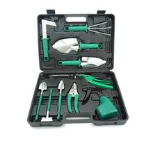 10 Pcs Garden Tools Set Stainless Steel Manual Control Tools with Carrying Case Shovel Rake Scissors Watering  Hand Tools 2024 - buy cheap