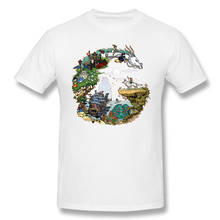 Camiseta de Totoro de Anime para hombre, camisa de Manga Miyazaki de gran tamaño, Yume, de algodón, novedad de 2021 2024 - compra barato