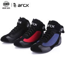 Мотоциклетные ботинки ARCX из натуральной коровьей кожи, дышащие уличные Мотогонки, обувь для верховой езды 2024 - купить недорого