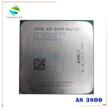 Процессор AMD A8 3800, 2,4 ГГц, 65 Вт, четырехъядерный процессор, процессор AD3800OJZ43GX A8, разъем 3800K FM1/ 905pin 2024 - купить недорого