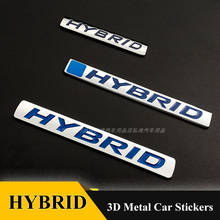 Металлические гибридные 3D-Наклейки для автомобиля, Стайлинг для Nissan HYBRID Civic Fit Jazz CRV Accord значок, стикер, эмблема 2024 - купить недорого