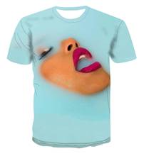 2020 nova arte criativa masculina 3d camiseta casual verão manga curta em torno do pescoço camiseta estilo rua s-6xl 2024 - compre barato