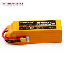 RC LiPo Battery 22.2V 5200mAh 25C 6S Batteries For RC Airplane Car Helicopter Drone Four Axis 6S RC Battery LiPo 22.2V AKKU 2024 - buy cheap