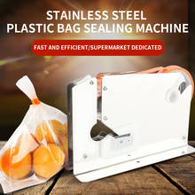 Máquina de sellado de bolsas de plástico, cortador de cinta de acero inoxidable para frutería, supermercado, boquilla de corbata especial 2024 - compra barato