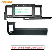 FEELDO-Radio estéreo para coche, marco de salpicadero con pantalla grande de 10,1 ", reproductor de CD/DVD, Kit de embellecedor de montaje facial, 2Din, para Toyota Hiace (RHD) 2024 - compra barato