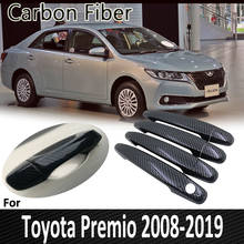 Black Carbon Fiber  for Toyota Noah NAV1 Voxy R70 2007 2008 2009 2010 2012 2013 Auto Door Handle Cover Sticker Car Accessories 2024 - buy cheap