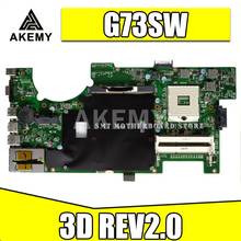 G73SW 4RAM Slots 3D conector de placa para For Asus G73SW REV2.0 G73S HD3000 GT460M HM65 G73 Motherboard do portátil 100% totalmente testado 2024 - compre barato