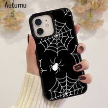 Capa de telefone para o iphone 12 13 mini x xs xr 11 pro max se 2020 5 6s 7 8 plus samsung galaxy s8 s9 s10 spiderwebbed capa 2024 - compre barato