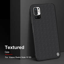 NILLKIN-funda para Xiaomi Redmi Note 10 5G, carcasa texturizada de fibra de nailon, Panel duro de PC + Marco de TPU, funda trasera para Redmi Note 10 5G 2024 - compra barato