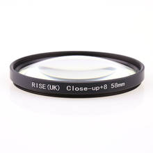 RISE(UK) 58mm Close-Up +8 Macro Lens Filter for Nikon Canon SLR DSLR Camera 2024 - buy cheap