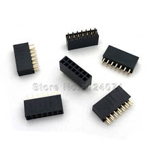 10pcs/lot Double row female Spacing 2.54mm 2x7pin double row seat 14P female connector 2*7P DIP 2024 - buy cheap