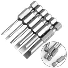 6Pcs/Set 50mm 2.0-6.0mm Flat Head Slotted Tip Screwdrivers Bits L4MB 2024 - buy cheap