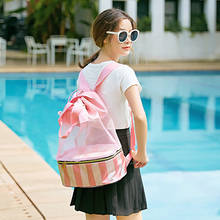 Рюкзак для плавания на шнурке, сухой и влажный, спортивные сумки на плечо, для путешествий, бассейна, пляжа, купальника, водонепроницаемый прозрачный Школьный рюкзак, X346A 2024 - купить недорого