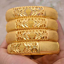 Pulseira etíope áfrica dourada 4 tamanhos bracelete para mulheres trigo bracelete africano joias para casamento itens para o oriente médio 2024 - compre barato