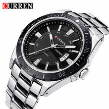 CURREN Fashion Business Wristwatch Casual Military Quartz Sports Men's Watch Full Steel Calendar Male Clock relogio masculino 2024 - buy cheap