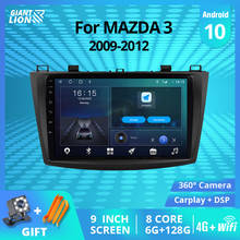 Rádio automotivo android 10.0, 2din, para mazda 3 2002-2013, com gps, navegação, estéreo, dsp, reprodutor multimídia para carro 2024 - compre barato
