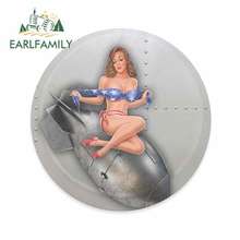 Earlfamily 13cm x 12.8cm para bomber menina criativo adesivos de carro vinil adesivo anime à prova dwaterproof água acessórios do carro gráfico decalque 2024 - compre barato