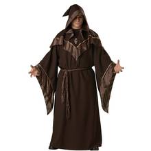 Disfraz de Pastor Padrino para adultos, fiesta de Halloween masculino para traje de mago, actuación en escenario, traje de monje religioso 2024 - compra barato