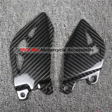 Motorcycle Heel Pedal Side Shield in Carbon Fiber for Kawasaki ZX10R 2011 - 2019 Twill Glossy Weave 2024 - buy cheap