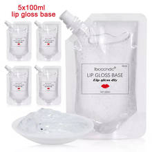 5Pcs 100ml Clear Lip Gloss Base Gel Lip Glaze Material Odorless Moisturizing Lipgloss Base for DIY Lip Gloss Wholesale 2024 - buy cheap