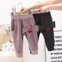 DIIMUU Boys Pants Four Seasons Baby Cotton Soft Girls Pants Baby Boy Trousers Pants 1 2 3 Year Kids Elastic Waist Pants 2024 - buy cheap