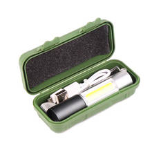 zk20  USB Rechargable LED Flashlight Mini 3 Lighting Mode Waterproof Torch Zoomable Stylish Portable Lighting Light With box 2024 - buy cheap