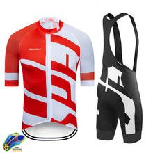 Raudax-Conjunto de Ropa de Ciclismo para hombre, maillot y pantalones cortos con tirantes para Ciclismo de montaña, triatlón, verano, 2021 2024 - compra barato