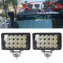 6 polegada 45w carro luz de trabalho cabeça lâmpada caminhão fora da estrada atv barco nevoeiro trator carro farol led luzes trabalho quadrado atv suv 4wd 4x4 2024 - compre barato