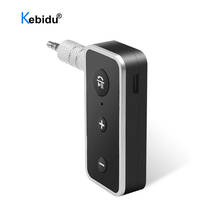 Kebidu-receptor de Audio con Bluetooth 3,5 para coche, Kit de manos libres inalámbrico, adaptador para coche, AUX, 5,0 MM, Jack, música 2024 - compra barato