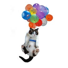 Dog Cat Car Hanging Ornament With Colorful Balloon Ornament Car Rearview Mirror Pendant Home Room Decoration Dropshipping 2024 - buy cheap