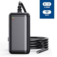 Endoscópio 5.5mm 5mp 1080p sem fio wifi, para android & iso, inspeção boroscópio câmera 3 em 1 usb otoscópio 2024 - compre barato