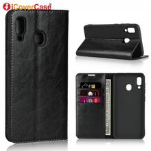 For Samsung Galaxy A30 Cases Wallet Soft Cover Luxury Genuine Leather Case Cover For Samsung A30 Mobile Phone Accessories Coque 2024 - buy cheap