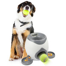 Pet Dog Toy Pet Ball Launcher Toy Tennis Reward Machine Toy IQ Training For Dogs  Elastic Tennis Ball Dog Training Slow Feeder 2024 - buy cheap