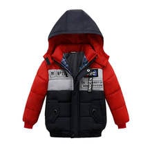 Jaqueta para meninos e meninas, casaco quente com capuz para crianças, roupas para o outono e inverno 2020 2024 - compre barato