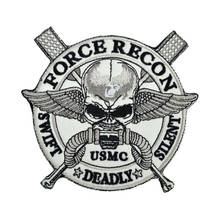 Parches de Velcro mágico bordado de Marines de los Estados Unidos, insignia de USMC, brazalete táctico, pegatinas decorativas de personalidad del capítulo militar del ejército 2024 - compra barato