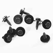 10/20Pcs Self Tapping Tapper Screw And Washer For BMW Hex Head 8mm 4.8 x 19 mm Black 8mm Self Tapping Tapper Screws 2024 - buy cheap