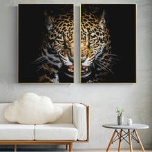 Quadros africanos cheio de leopardo, cartaz decorativo moderno para sala de estar e casa 2024 - compre barato