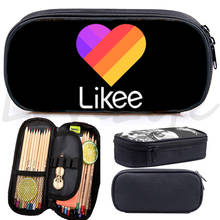 New cute Likee Video APP like Likee pen bag Kawaii kids Pencil Case Students Boys Girls stationery bag Likee Teens pencil case 2024 - buy cheap