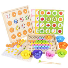 Juguete de madera para niños con cuentas estilo Montessori, juego educativo para bebé, tabla con bolas, matemáticas, entrenamiento del cerebro 2024 - compra barato