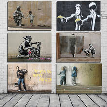 Banksy Poster Graffiti Pop Canvas Paintings Abstract Posters and Prints Cuadros Vintage Wall Art Pictures for Living Room Decor 2024 - buy cheap