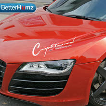 BETTERHUMZ Creativity Sport Letter Car Stickers Racing Car Emblem Badge Decal Sticker For Audi A3 A4 A5 A6 TT Q3 Q5 Q7 RS4 RS7 2024 - buy cheap
