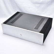 Chassi amplificador de potência, em alumínio, com dissipação de calor, ambos os lados, tampa traseira pura, chassis amplificador de potência 2024 - compre barato