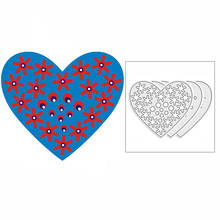New 2021 Layered Snowflake Dots Hearts Metal Cutting Dies for Scrapbooking and Card Making Decorative Embossing Craft No Stamps 2024 - buy cheap
