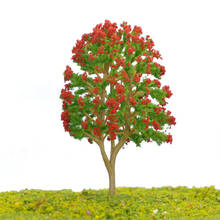 Модель 200 шт./лот масштаб 1/1000 3 см, цветочное архитектурное дерево для модели раскладки поезда Ho N, создание сцены, фабричная модель «сделай сам» 2024 - купить недорого