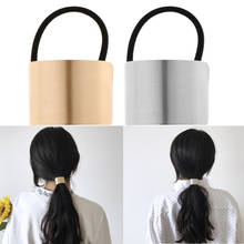 Coletero elegante para mujer, banda de Metal elástica para el cabello, soporte para anillo, accesorios para el cabello 2024 - compra barato