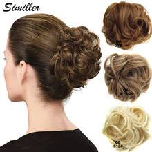 Similler 1Pc Synthetic Curly Chignon Hair Scrunchies Extensions Wrap Ponytail Hair Bun Hairpiece Accessories 2024 - buy cheap