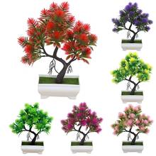 1Pc Potted Artificial Flower Pine Tree Bonsai Stage Garden Wedding Party Decor 2024 - buy cheap