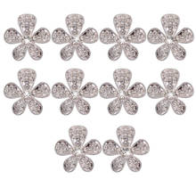 10x Crystal Diamante for Wedding Bridal Party Home Adornments Crafts Flower Buttons Flatback Adorn Embellishment DIY Gift 26mm 2024 - buy cheap