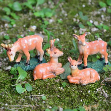 resin mini animal sika deer model ornaments Miniature desktop craft micro landscape sculpture DIY garden decoration a0087 2024 - buy cheap